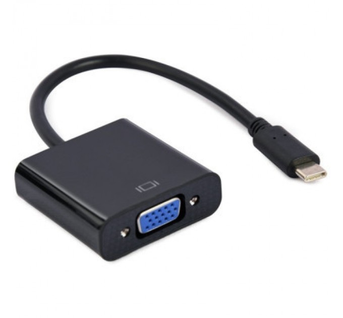 Перехідник Cablexpert USB-C to VGA/Full HD60Hz (A-CM-VGAF-01)