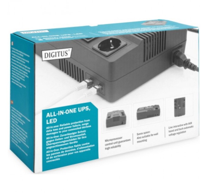 Assmann Пристрій безперебійного живлення Digitus 800VA DN-170 (DN-170111)