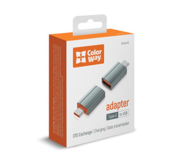 ColorWay Перехідник USB-A toUSB-C ColorWay (CW-AD-AC)