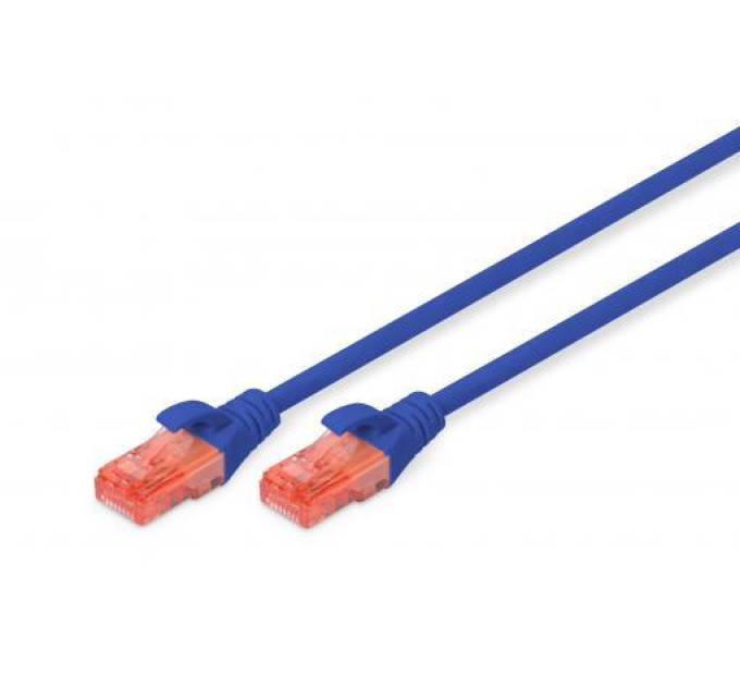 Digitus Патч-корд 5м, CAT 6 UTP, AWG 26/7, Cu, LSZH, blue Digitus (DK-1617-050/B)