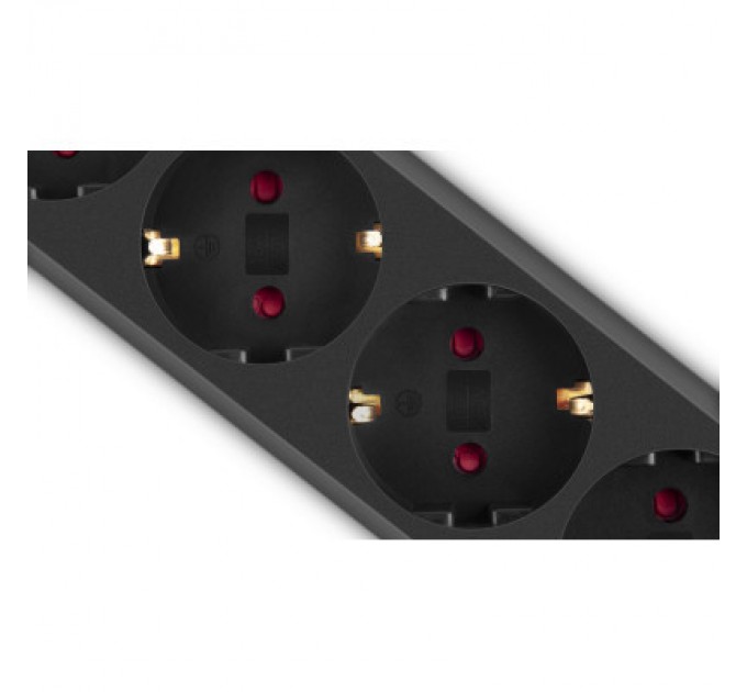 REAL-EL Мережевий фільтр живлення REAL-EL RS-6 Protect M 3m, black (EL122300034)