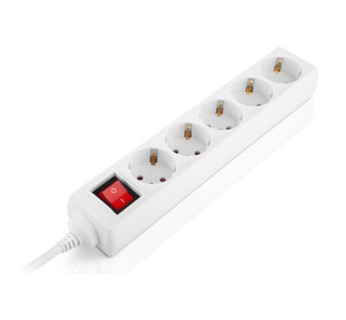 Мережевий фільтр живлення REAL-EL RS-Protect M 1.8m, white (EL122300025)