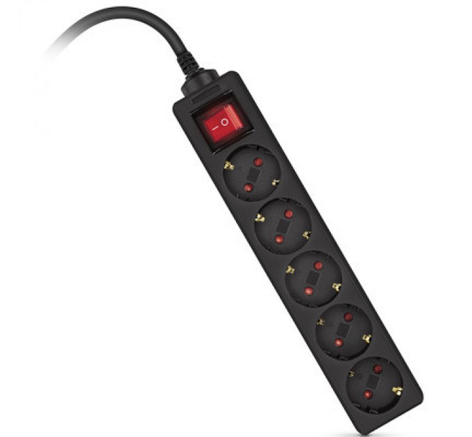 REAL-EL Мережевий фільтр живлення REAL-EL RS-Protect M 5m, black (EL122300030)