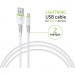Intaleo Дата кабель USB 2.0 AM to Lightning 2.0m CBFLEXL2 white Intaleo (1283126521416)