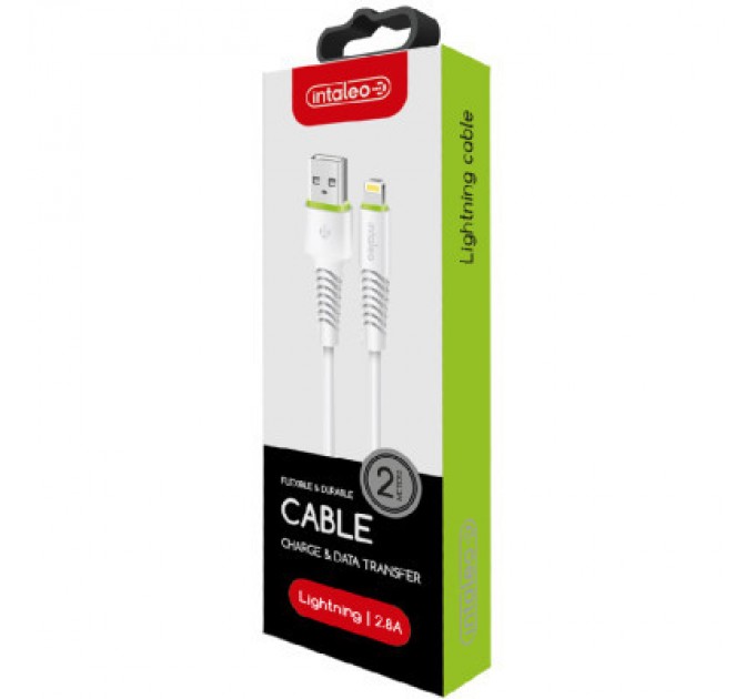 Intaleo Дата кабель USB 2.0 AM to Lightning 2.0m CBFLEXL2 white Intaleo (1283126521416)