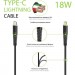 Intaleo Дата кабель USB-C to Lightning 1.2m CBFLEXTL1 18W black Intaleo (1283126542459)