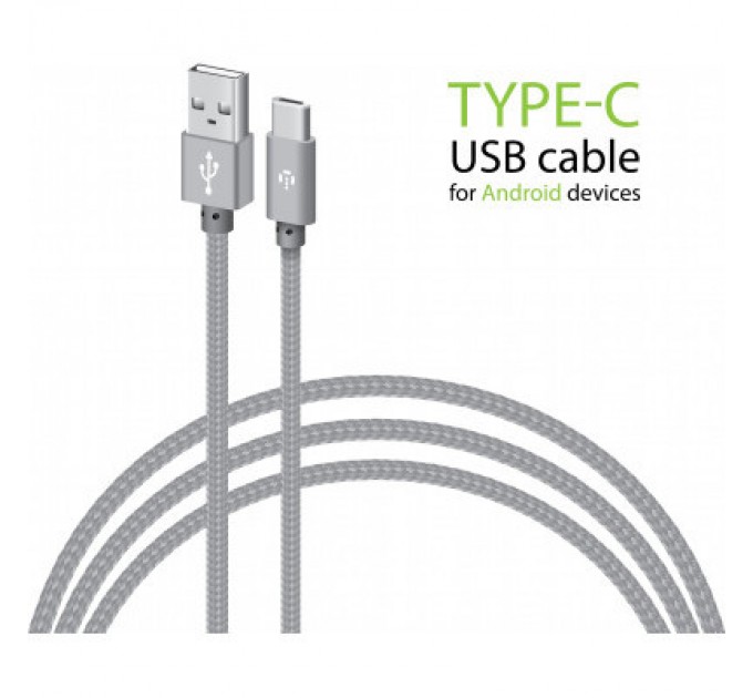 Intaleo Дата кабель USB 2.0 AM to Type-C 1.0m CBGNYT1 grey Intaleo (1283126489136)