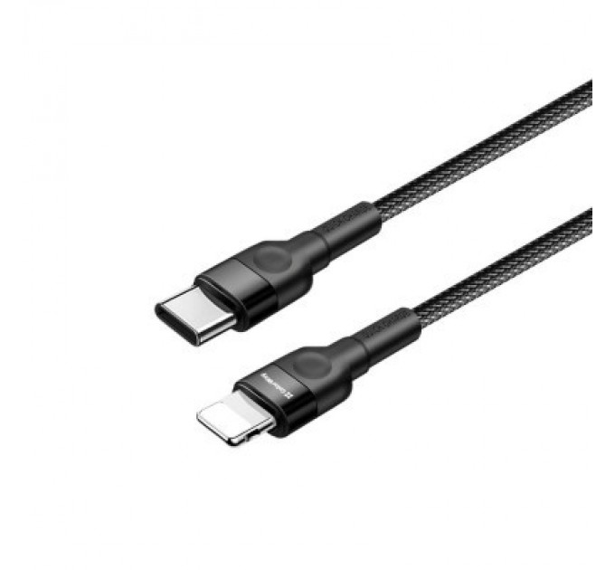 ColorWay Дата кабель USB-C to Lightning 0.3m 3А black ColorWay (CW-CBPDCL054-BK)