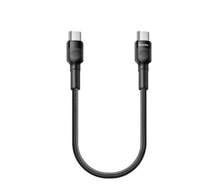 ColorWay Дата кабель USB-C to USB-C 0.3m 3А black ColorWay (CW-CBPDCC054-BK)