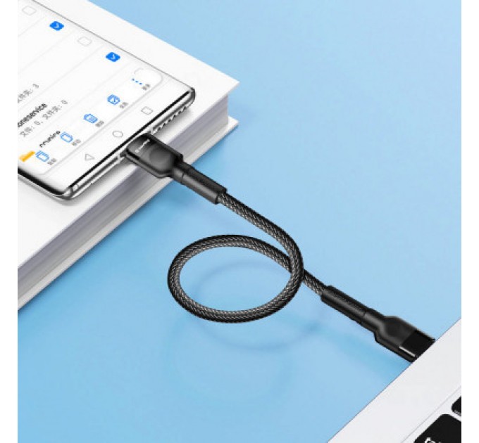 ColorWay Дата кабель USB-C to USB-C 0.3m 3А black ColorWay (CW-CBPDCC054-BK)