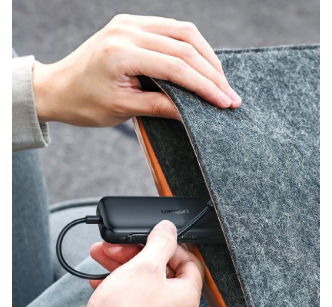 Перехідник USB2.0 Type-C to VGA V1.2/HDMI V2.0b/DP V1.2a CM260 black Ugreen (60568)