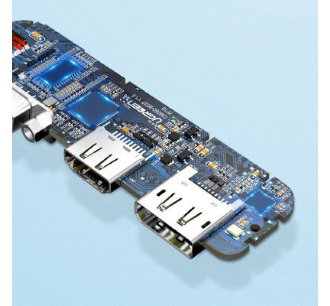 Перехідник USB2.0 Type-C to VGA V1.2/HDMI V2.0b/DP V1.2a CM260 black Ugreen (60568)