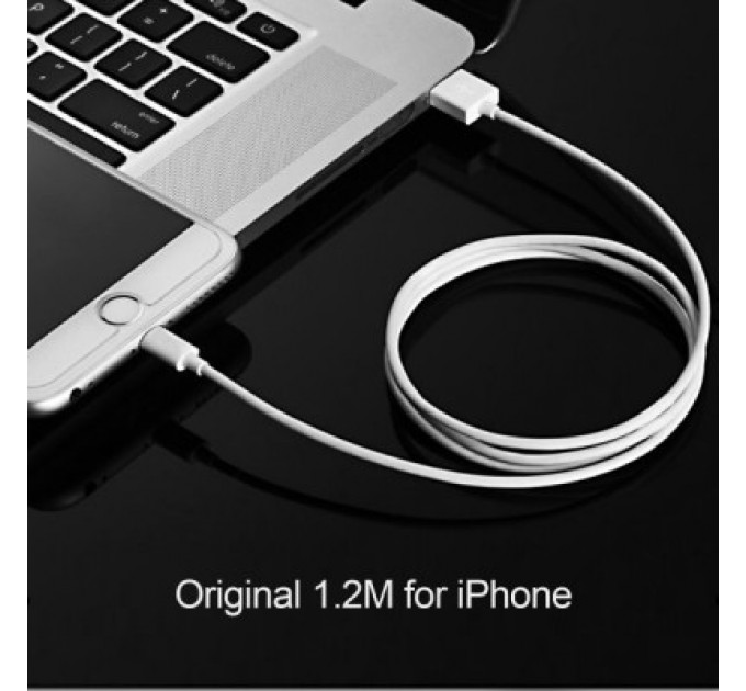 Дата кабель USB 2.0 AM to Lightning 1.8m 2.1A MFI White Choetech (IP0027-WH)