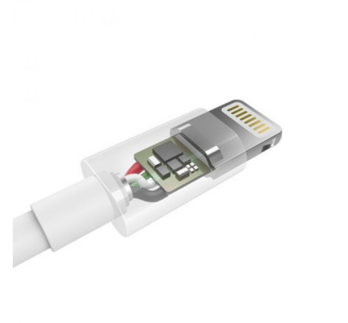 Дата кабель USB 2.0 AM to Lightning 1.8m 2.1A MFI White Choetech (IP0027-WH)