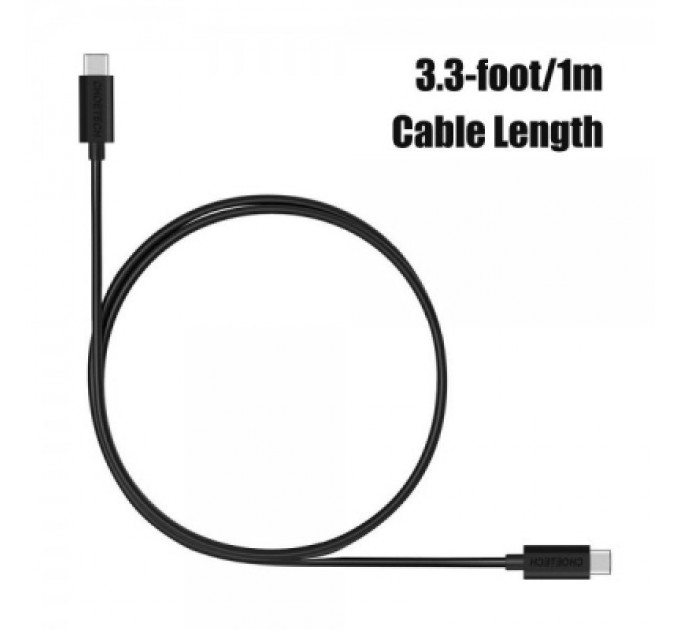 Дата кабель USB-C to USB-C 2.0m Choetech (CC0003)