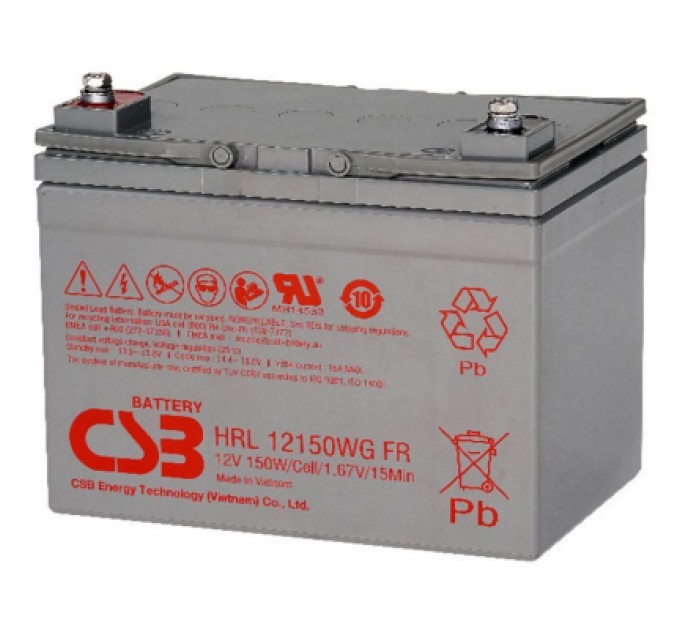 CSB Батарея до ДБЖ CSB HRL12150WFR, 12V 38Ah (HRL12150WFR)