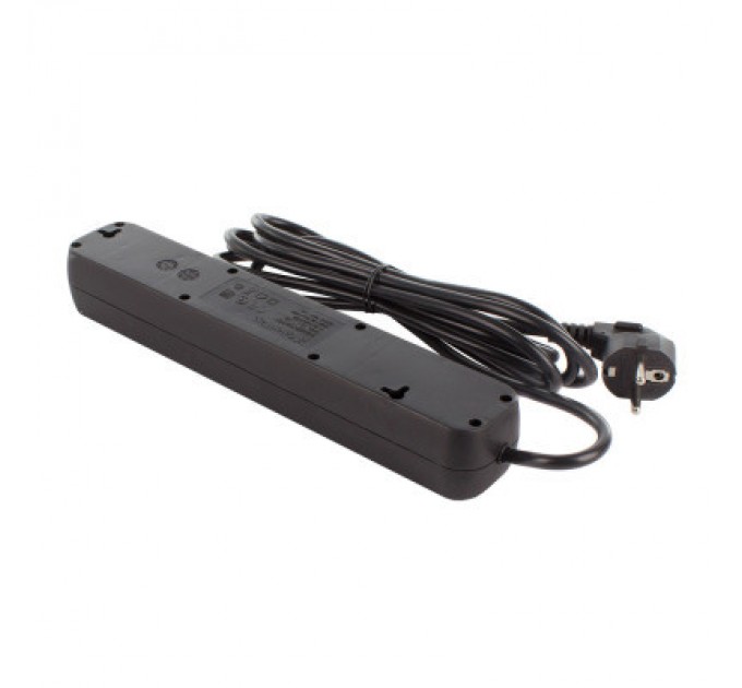 ColorWay Мережевий фільтр живлення ColorWay CW-PSEA53BK, 5 розеток/ 3M black (CW-PSEA53BK)