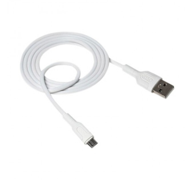 XO Дата кабель USB 2.0 AM to Micro 5P 1.0m NB212 2.1A White XO (XO-NB212m-WH)