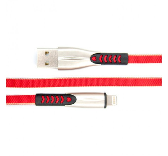 Дата кабель USB 2.0 AM to Lightning 0.25m red Dengos (PLS-L-SHRT-PLSK-RED)
