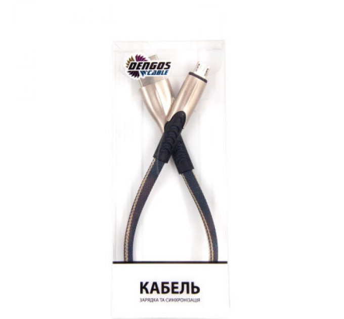 Dengos Дата кабель USB 2.0 AM to Micro 5P 0.25m gray Dengos (PLS-M-SHRT-PLSK-GREY)