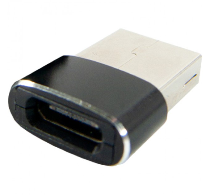 Перехідник Type-C (male) to USB (female) black Dengos (ADP-021)