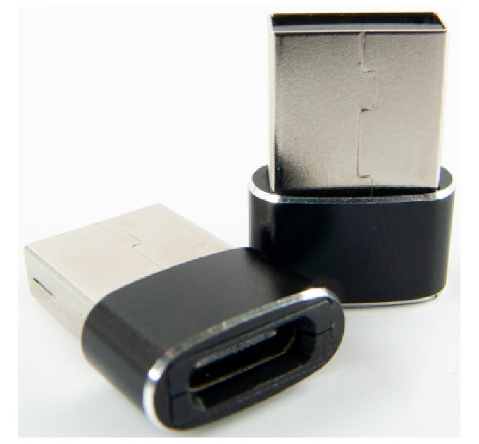 Перехідник Type-C (male) to USB (female) black Dengos (ADP-021)