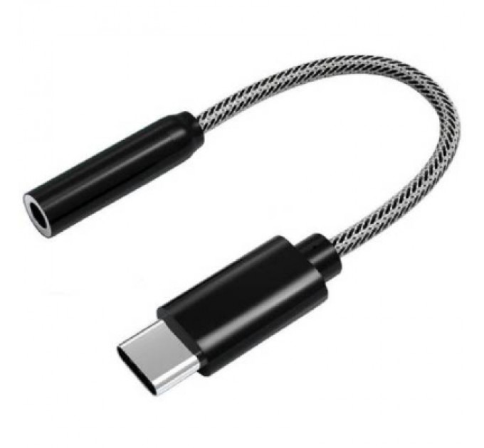 Atcom Перехідник Type-C to AUX3.5(F) DAC 0.1m black Atcom (15035)