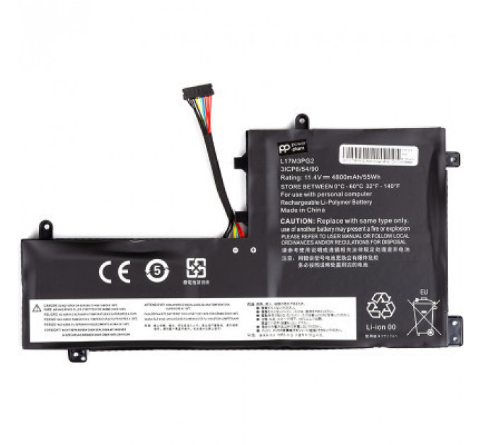 Акумулятор до ноутбука LENOVO L17M3PG2-3S1P (long cable) 11.4V 4800mAh PowerPlant (NB481804)