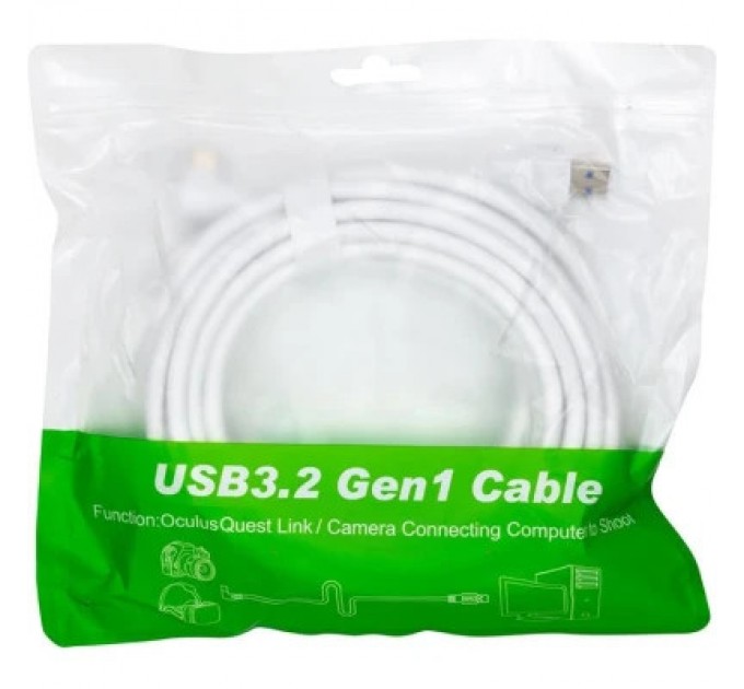 PowerPlant Дата кабель USB3.2 Gen1 for VR Oculus Quest 2 5.0m PowerPlant (CA913244)