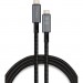 Vinga Дата кабель USB-C to USB-C 0.8m USB4 240W 40GBps 8K60Hz Nylon Vinga (VCPDCU4)