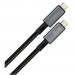 Vinga Дата кабель USB-C to USB-C 0.8m USB4 240W 40GBps 8K60Hz Nylon Vinga (VCPDCU4)