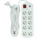 PowerPlant Мережевий фільтр живлення PowerPlant 10м, 10 розеток, USB, євро, 100% мідь (YS-N6065/10) (EX610563)