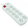 PowerPlant Мережевий фільтр живлення PowerPlant 10м, 10 розеток, USB, євро, 100% мідь (YS-N6065/10) (EX610563)
