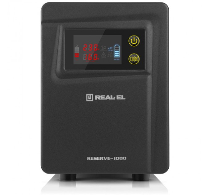 REAL-EL Пристрій безперебійного живлення REAL-EL RESERVE-1000 (EL122100004)