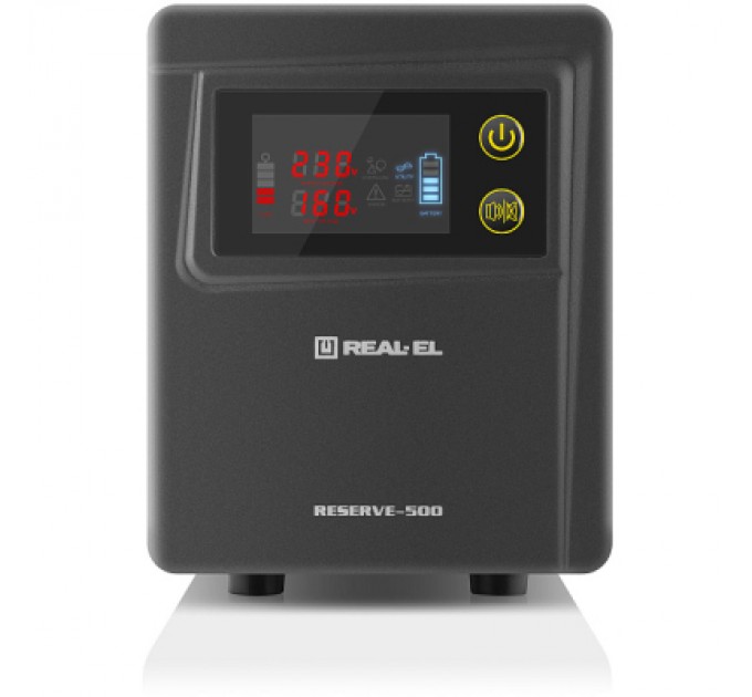 REAL-EL Пристрій безперебійного живлення REAL-EL RESERVE-500 (EL122100003)