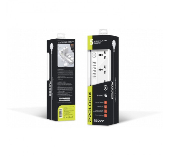 Prologix Мережевий фільтр живлення Prologix Premium PR-SC5614W (PR-SC5614W)