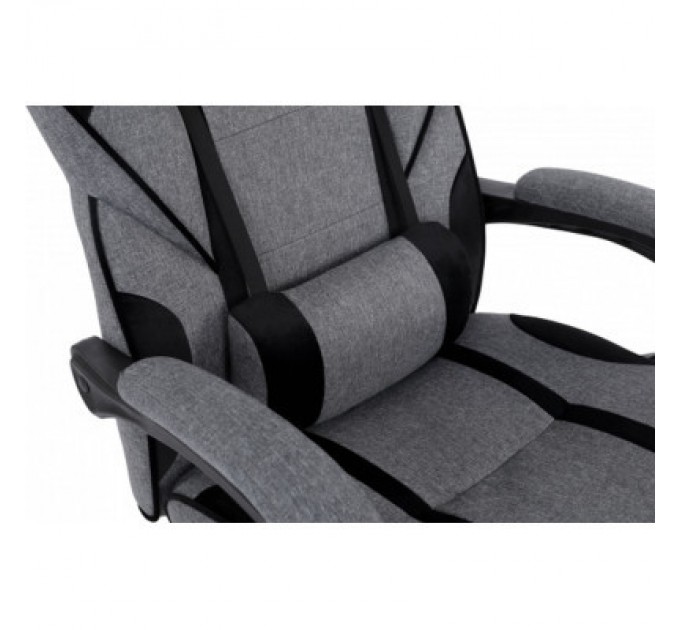 Крісло ігрове GT Racer X-2749-1 Gray/Black Suede (X-2749-1 Fabric Gray/Black Suede)
