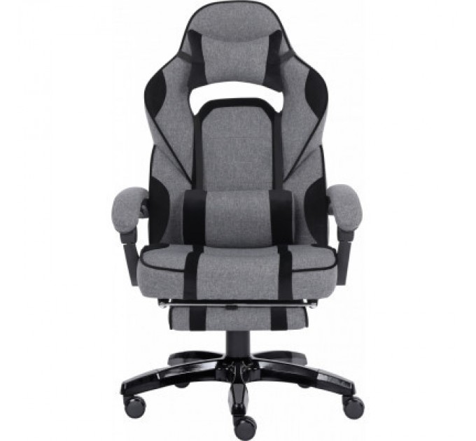 Крісло ігрове GT Racer X-2749-1 Gray/Black Suede (X-2749-1 Fabric Gray/Black Suede)