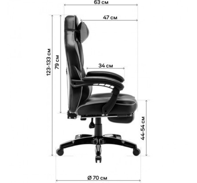 Крісло ігрове GT Racer X-2749-1 Gray/Black Suede (X-2749-1 Fabric Gray/Black Suede)