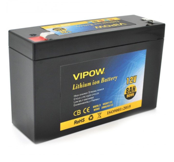 Vipow Батарея до ДБЖ Vipow 12V - 8Ah Li-ion (VP-1280LI)