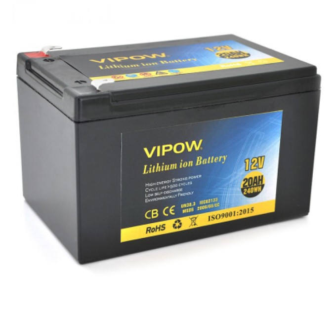 Vipow Батарея до ДБЖ Vipow 12V - 20Ah Li-ion (VP-12200LI)