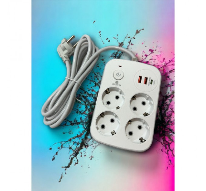 Мережевий фільтр живлення XoKo XK-SP-4-2-1-WH