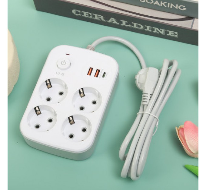 Мережевий фільтр живлення XoKo XK-SP-4-2-1-WH