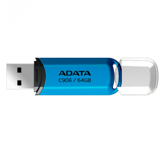 USB флеш накопичувач ADATA 64GB C906 Blue USB 2.0 (AC906-64G-RWB)