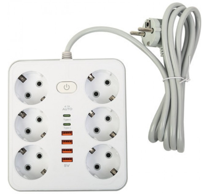 Мережевий фільтр живлення XoKo XK-SP-6-4-2-WH