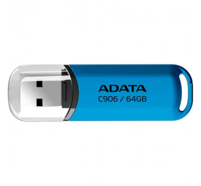 USB флеш накопичувач ADATA 64GB C906 Blue USB 2.0 (AC906-64G-RWB)