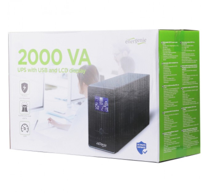 Пристрій безперебійного живлення EnerGenie EG-UPS-035 2000VA LCD (EG-UPS-035)