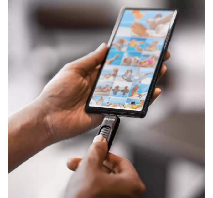 USB флеш накопичувач SanDisk 256GB Ultra Slider Type-C USB 3.2 (SDCZ480-256G-G46)