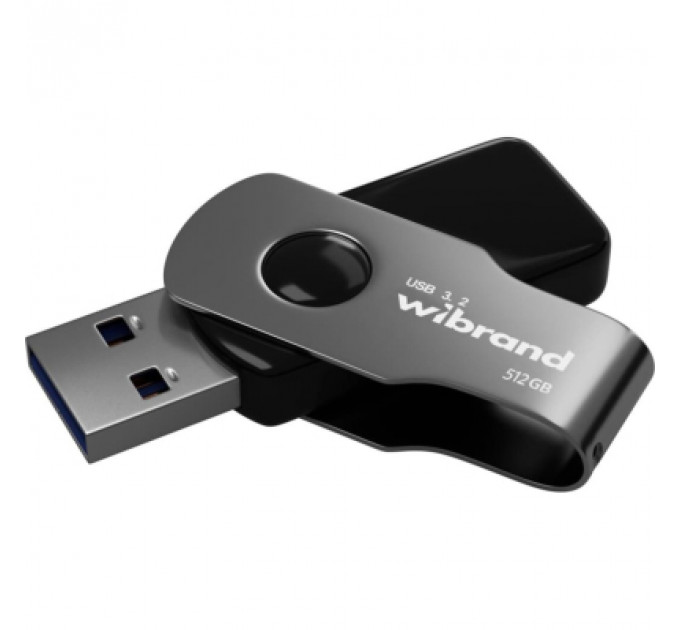 USB флеш накопичувач Wibrand 512GB Lizard Black USB 3.2 (WI3.2/LI512P9B)
