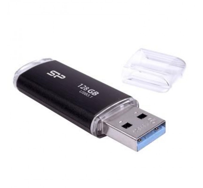 Silicon Power USB флеш накопичувач Silicon Power 128GB Blaze B02 Black USB 3.0 (SP128GBUF3B02V1K)